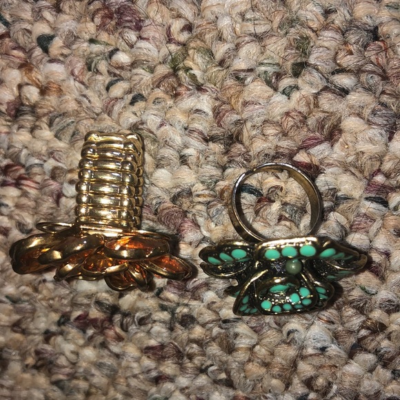 Flower ring set - Picture 2 of 2